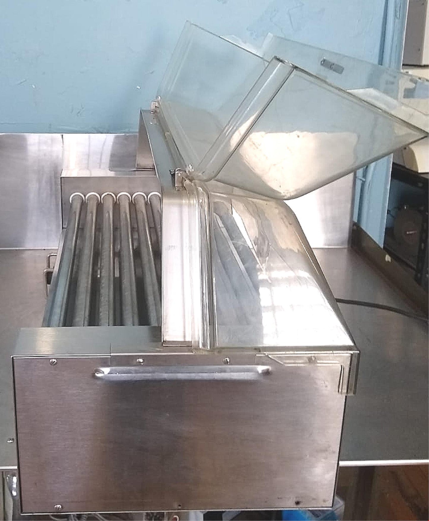 STAR MODEL 45 DOUBLE DECK HOT DOG ROLLER with HOOD WATCH VIDEO FREE SHIPPING