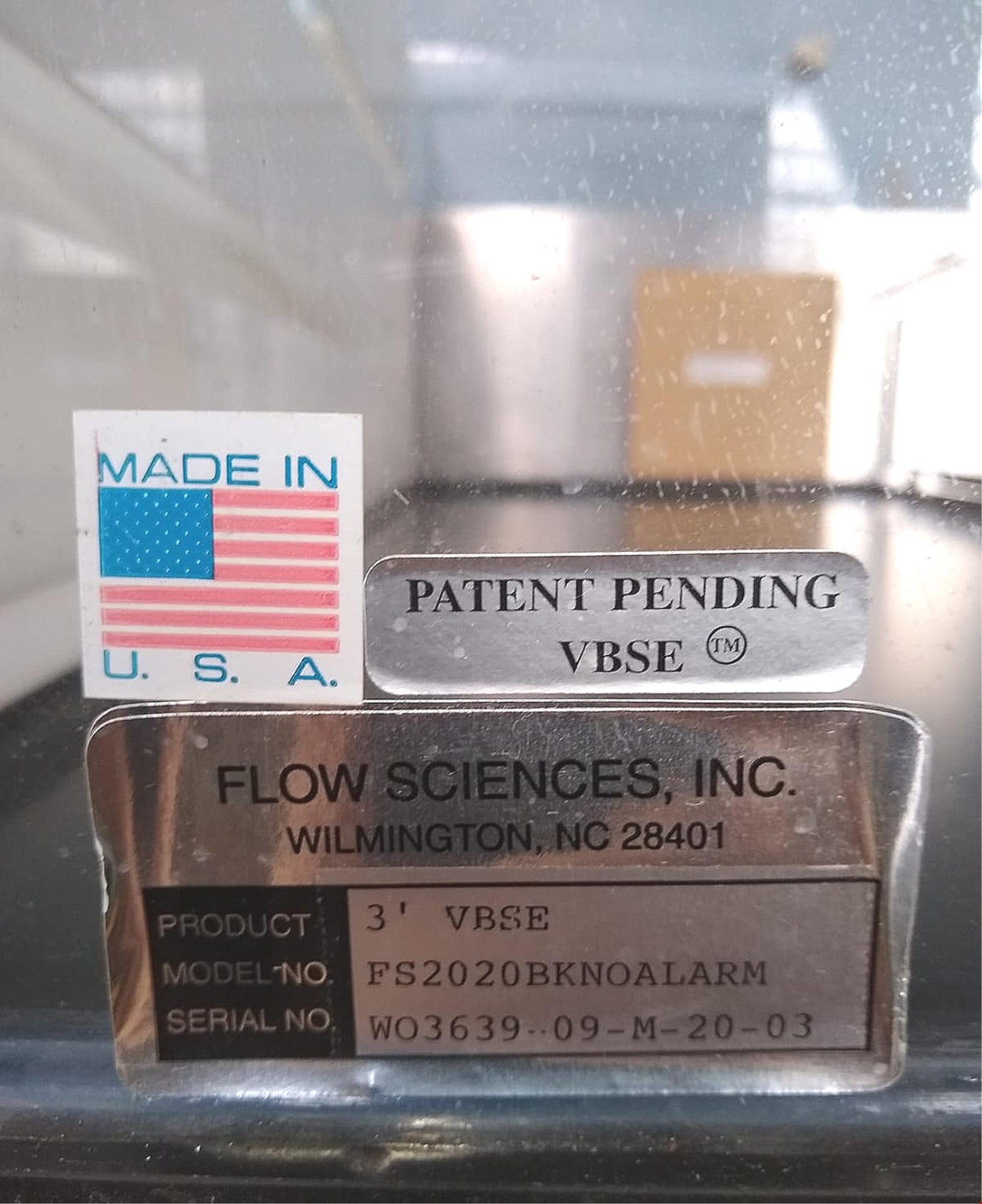 FLOW SCIENCES VBSE VENTED 3'ft SAFETY ENCLOSURE FUME HOOD FREE BUSINESS USA SHIP