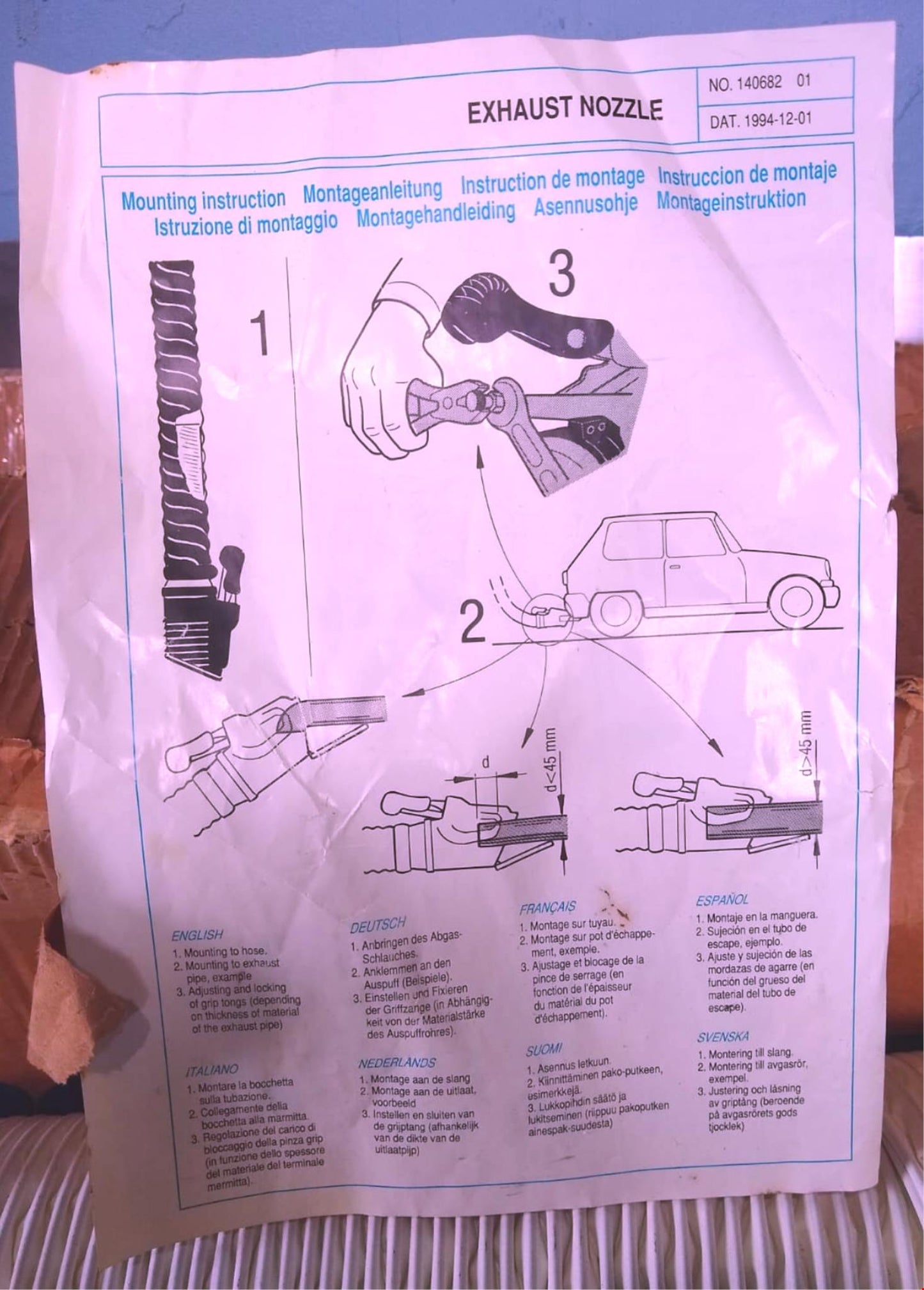 NEDERMAN 8'FOOT SERIES 535 FUME EXTRACTOR ARM HOOD SNORKEL EXHAUST FREE SHIP