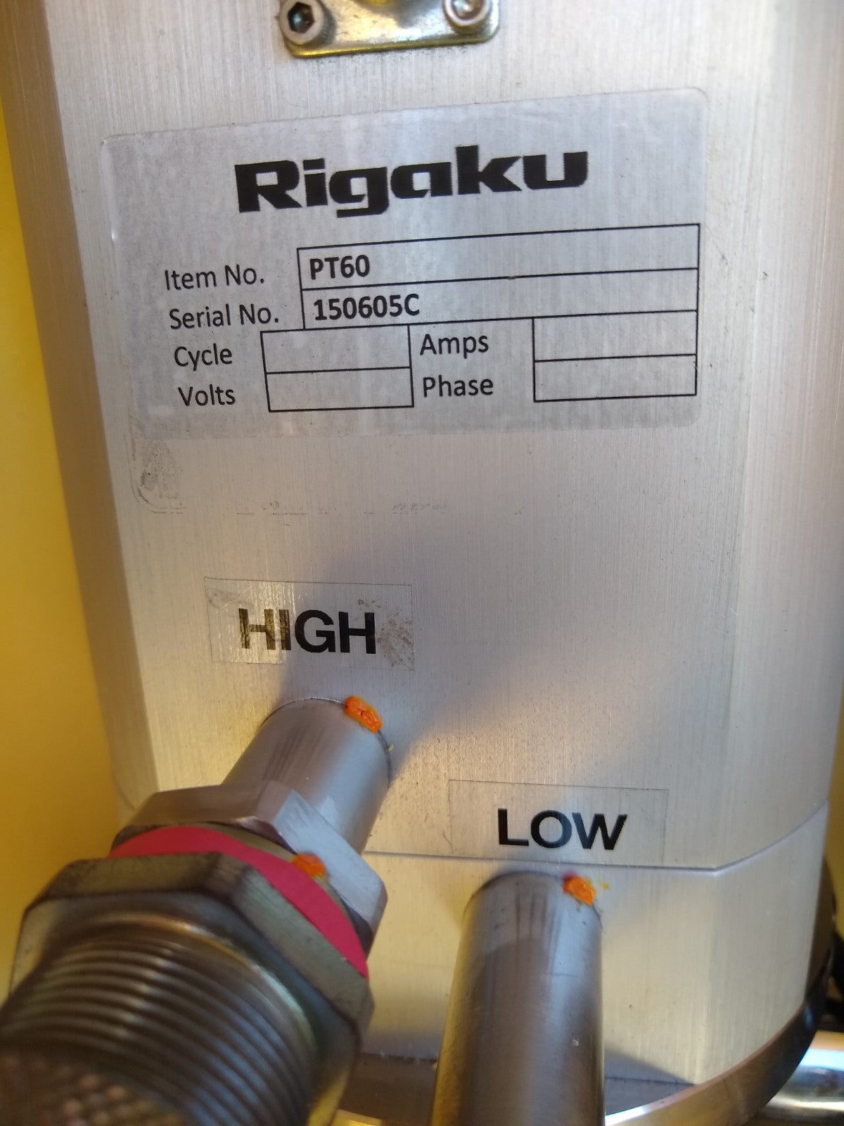 RIGAKU PT-60 AL60 CRYOCOOLER with COLD HEAD CRYOGENIC CRYSTALLOGRAPHY FREE SHIP