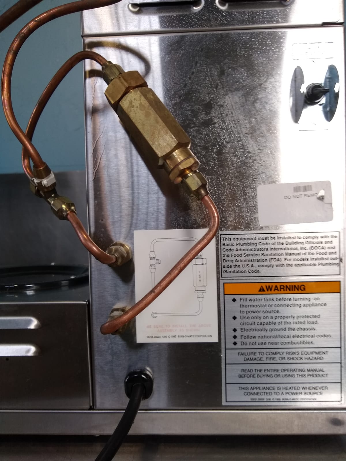 BUNN-O-MATIC 3 WARMER POUR OVER COFFEE BREWER MODEL UP17-3 w/SPOUT FREE SHIPPING