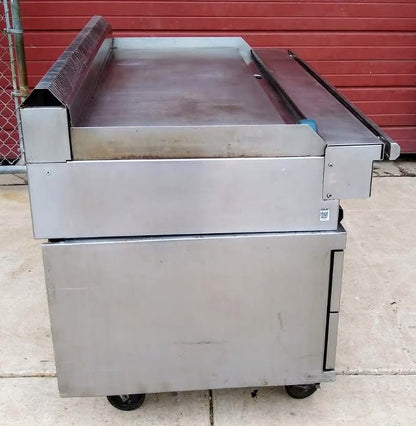 GARLAND 60" C0836-60-1M GAS GRIDDLE & DELFIELD F2962C REFRIG WHEEL BASE FREESHIP