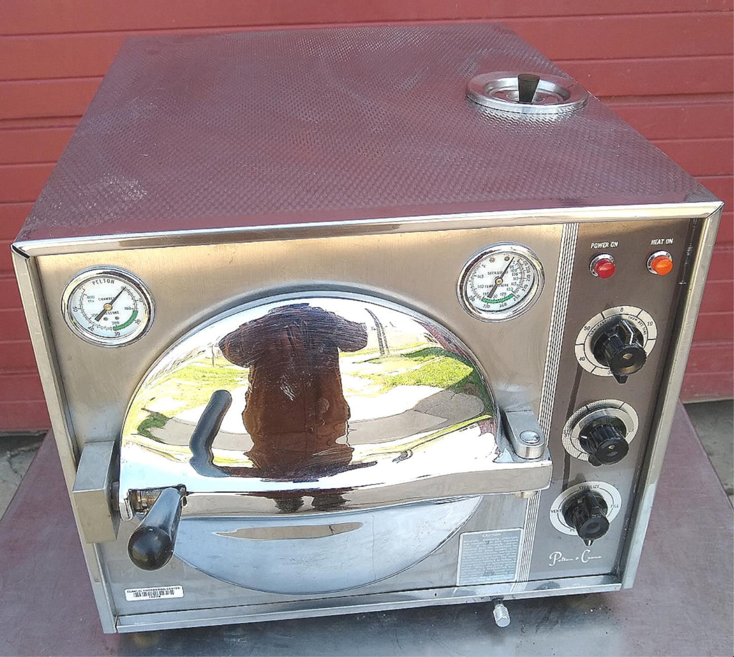 PELTON CRANE OCR STERILIZER AUTOCLAVE with TRAY & MANUAL 100% TESTED FREE SHIP