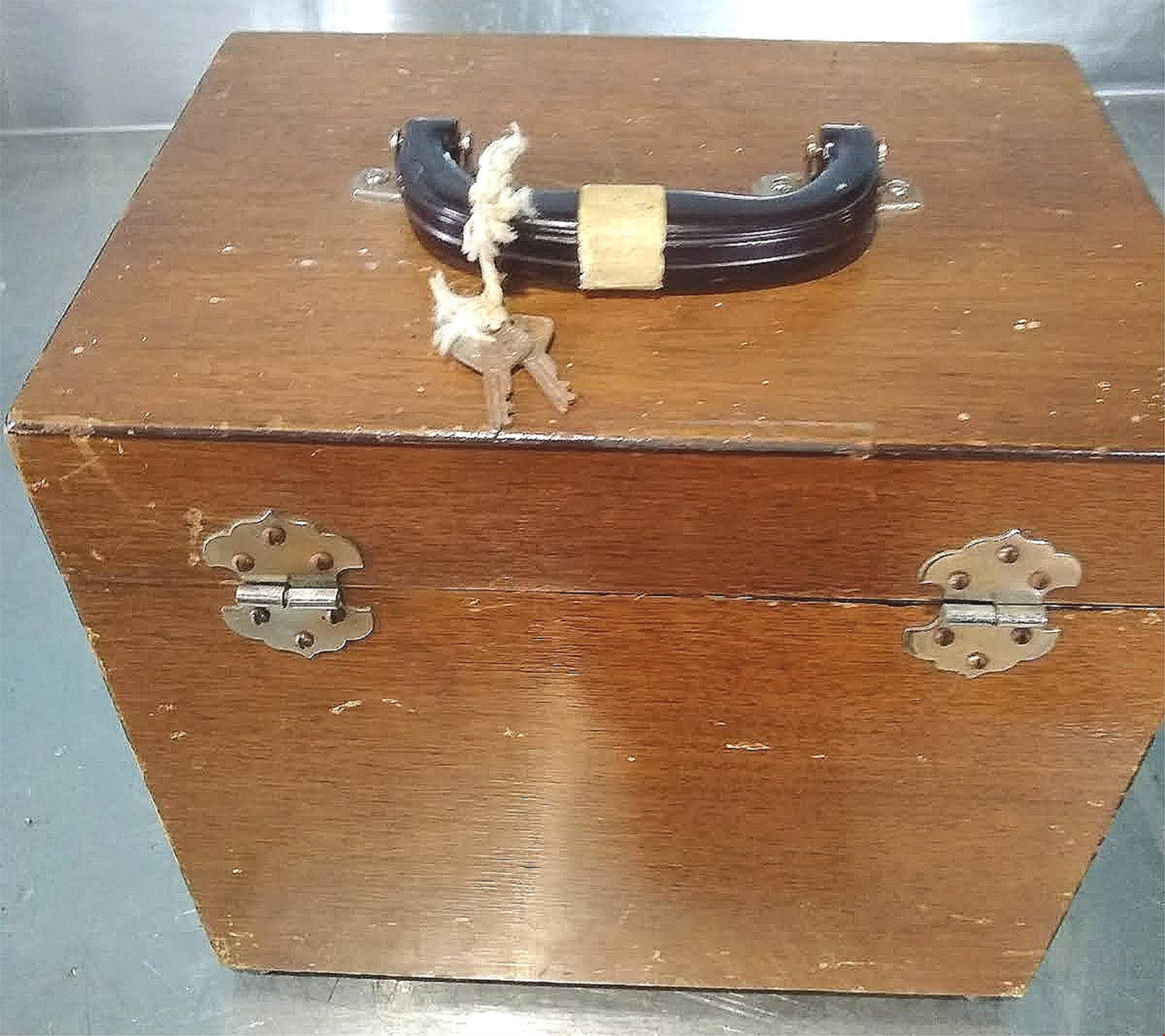 RARE VINTAGE BECKMAN MODEL G pH METER BAKELITE WOODEN BOX CASE FREE SHIPPING