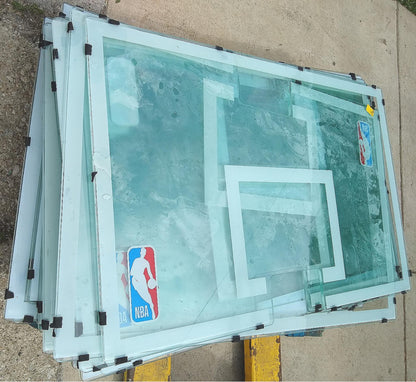 NBA COMPETITION RUGGED TEMPERED GLASS  BASKETBALL BACKBOARD REPLACEMENT FREESHIP