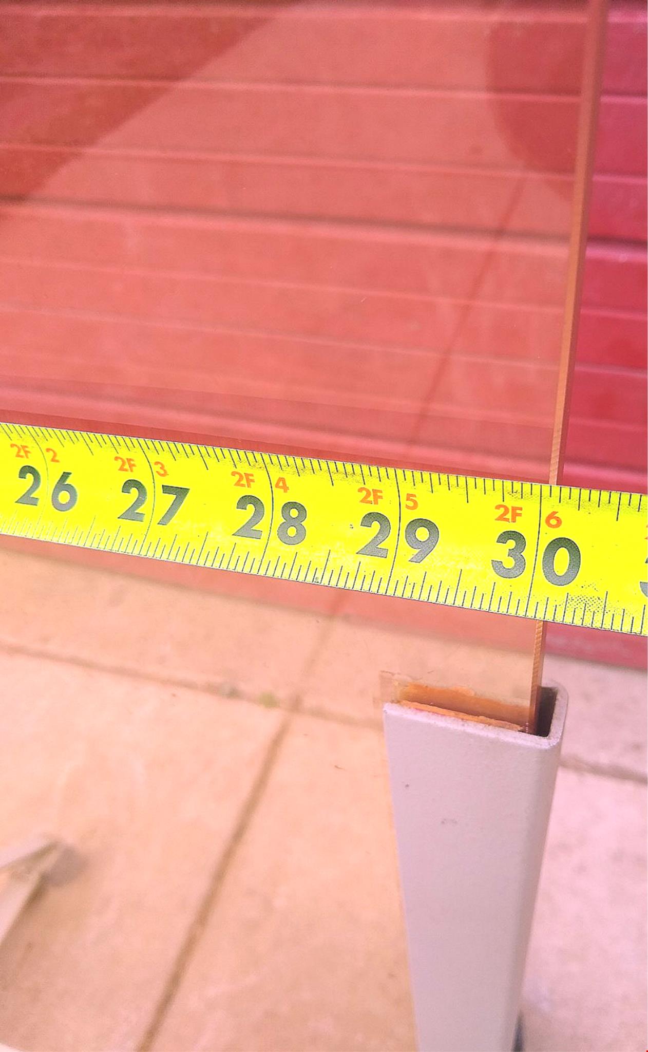 RARE 85% CLEAR MOBILE X-RAY BARRIER 0.5mmPb HOSPITAL DENTAL CLINIC VET FREE SHIP