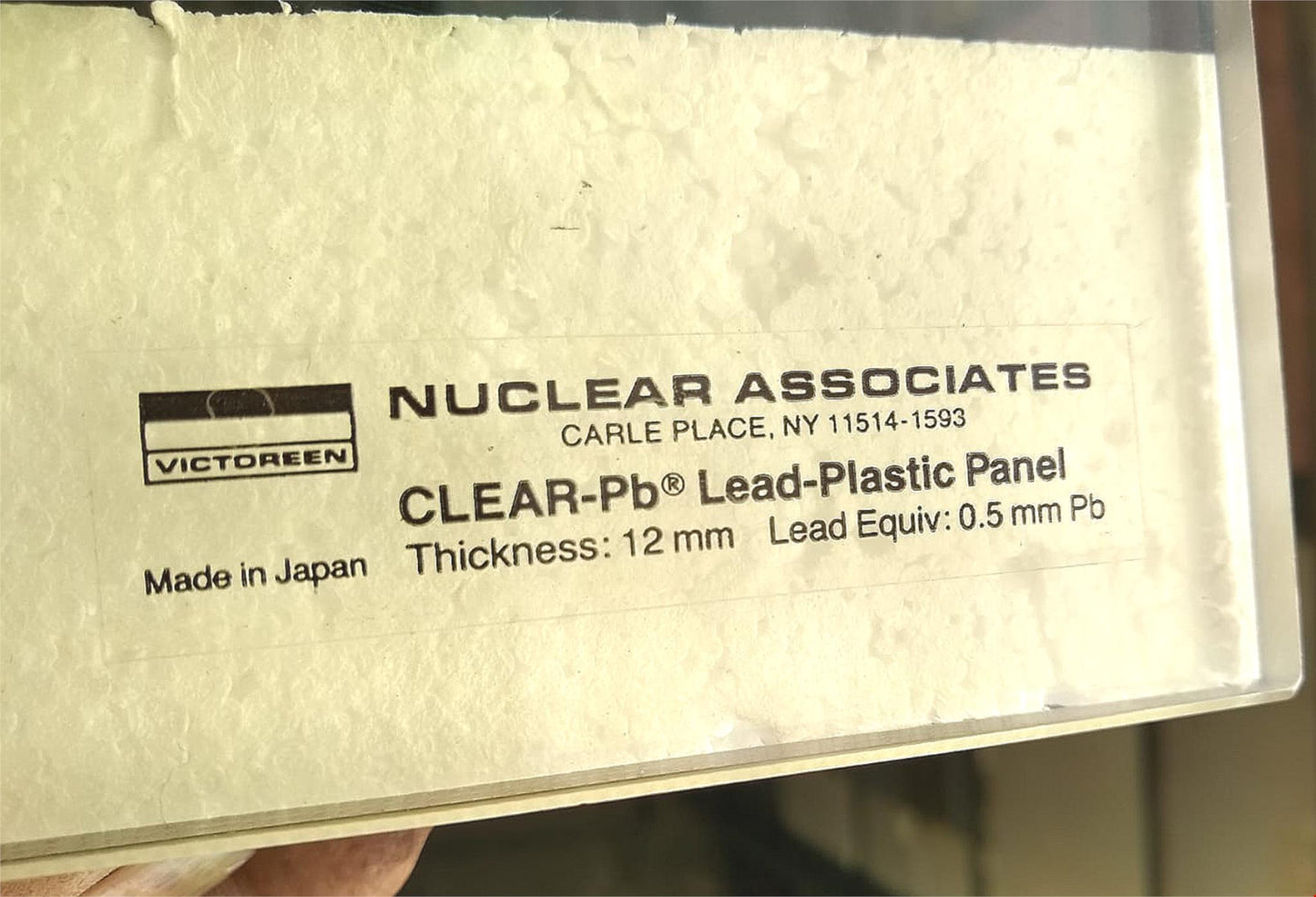 RARE 85% CLEAR MOBILE X-RAY BARRIER 0.5mmPb HOSPITAL DENTAL CLINIC VET FREE SHIP