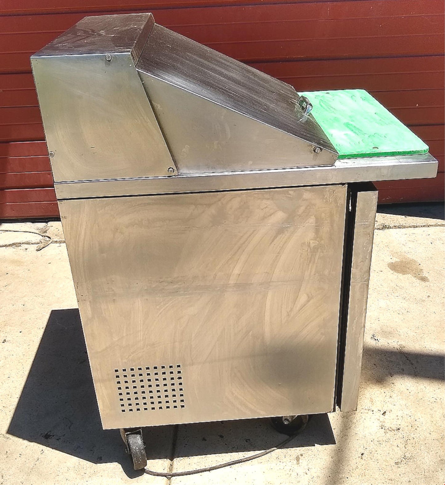 TRUE TSSU-27-12M-B 1 DOOR SANDWICH PIZZA PREP TABLE 3 TRAYS & CASTERS FREE SHIP