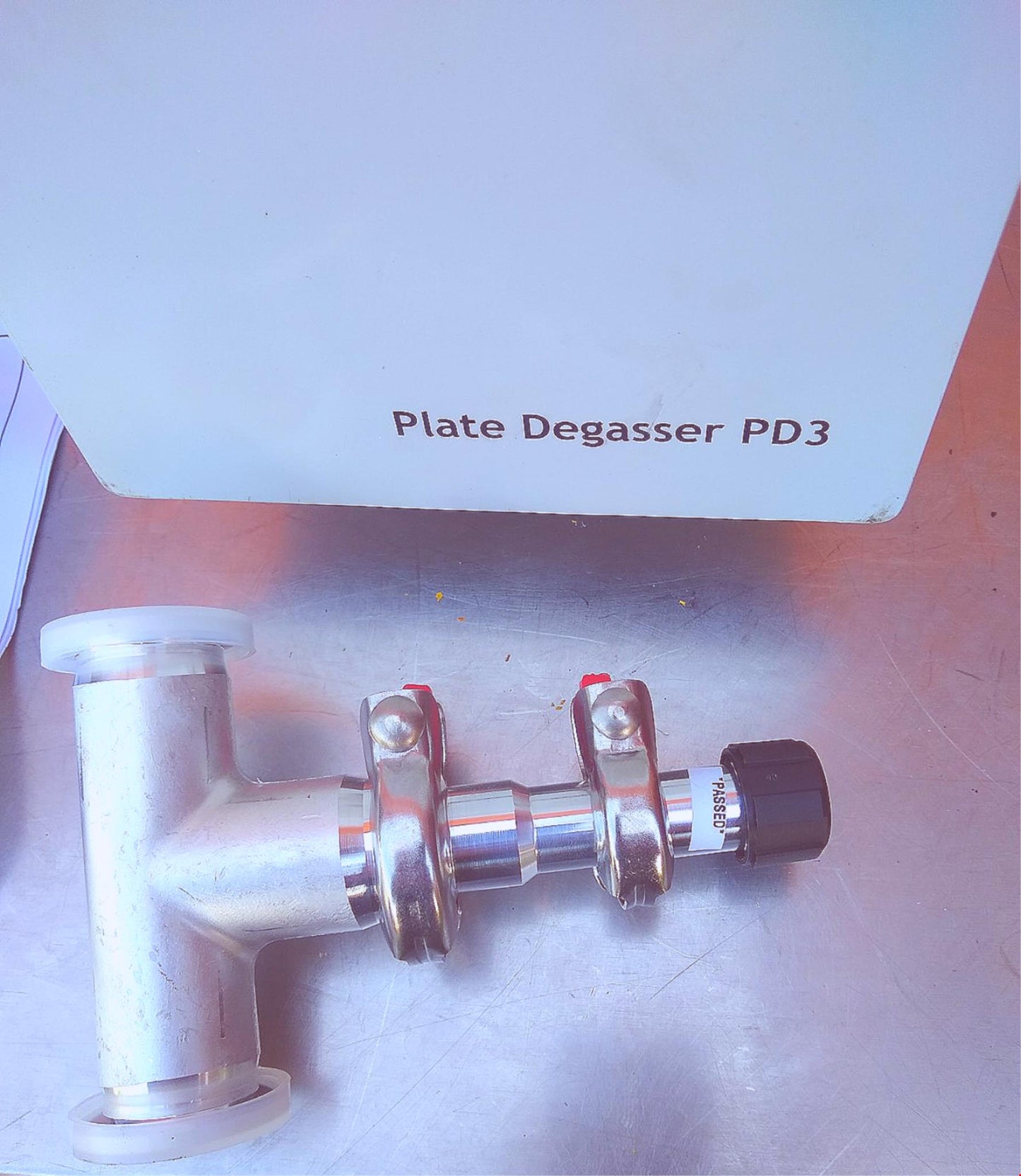 EDWARDS PD3 PLATE DEGASSER VACUUM CHAMBER FILM for ELECTRON MICROSCOPY FREE SHIP