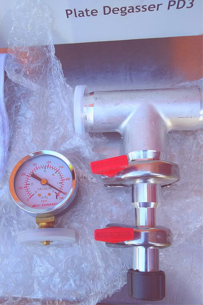 EDWARDS PD3 PLATE DEGASSER VACUUM CHAMBER FILM for ELECTRON MICROSCOPY FREE SHIP