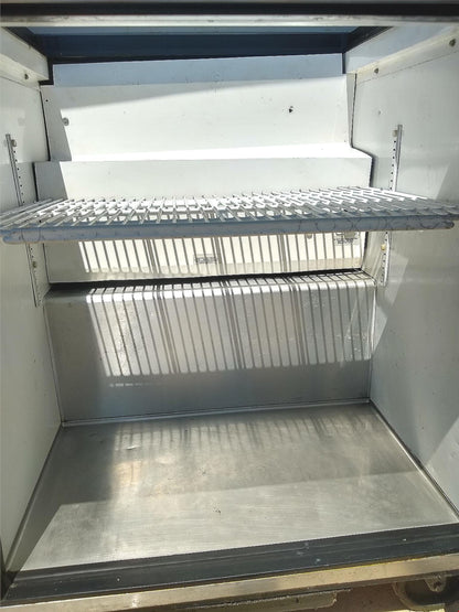 TRUE TSSU-27-12M-B 1 DOOR SANDWICH PIZZA PREP TABLE 3 TRAYS & CASTERS FREE SHIP