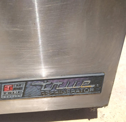 TRUE TSSU-27-12M-B 1 DOOR SANDWICH PIZZA PREP TABLE 3 TRAYS & CASTERS FREE SHIP