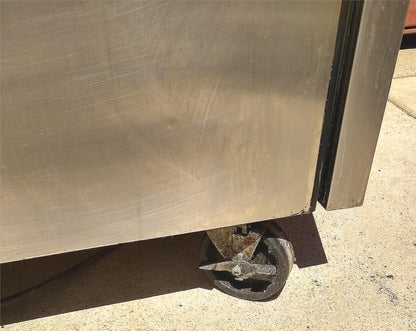 TRUE TSSU-27-12M-B 1 DOOR SANDWICH PIZZA PREP TABLE 3 TRAYS & CASTERS FREE SHIP