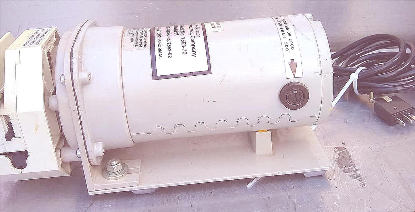 MASTERFLEX L/S EASY-LOAD MODEL 7518-10 & 2 PUMP HEADS 90DAY-WARRANTY WATCH VIDEO