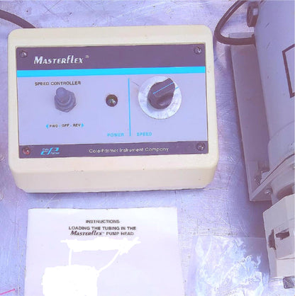 MASTERFLEX L/S EASY-LOAD MODEL 7518-10 & 2 PUMP HEADS 90DAY-WARRANTY WATCH VIDEO