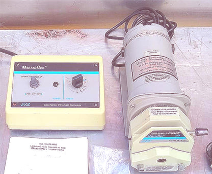 MASTERFLEX L/S EASY-LOAD MODEL 7518-10 & 2 PUMP HEADS 90DAY-WARRANTY WATCH VIDEO