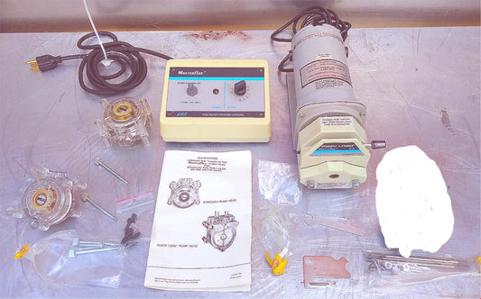 MASTERFLEX L/S EASY-LOAD MODEL 7518-10 & 2 PUMP HEADS 90DAY-WARRANTY WATCH VIDEO