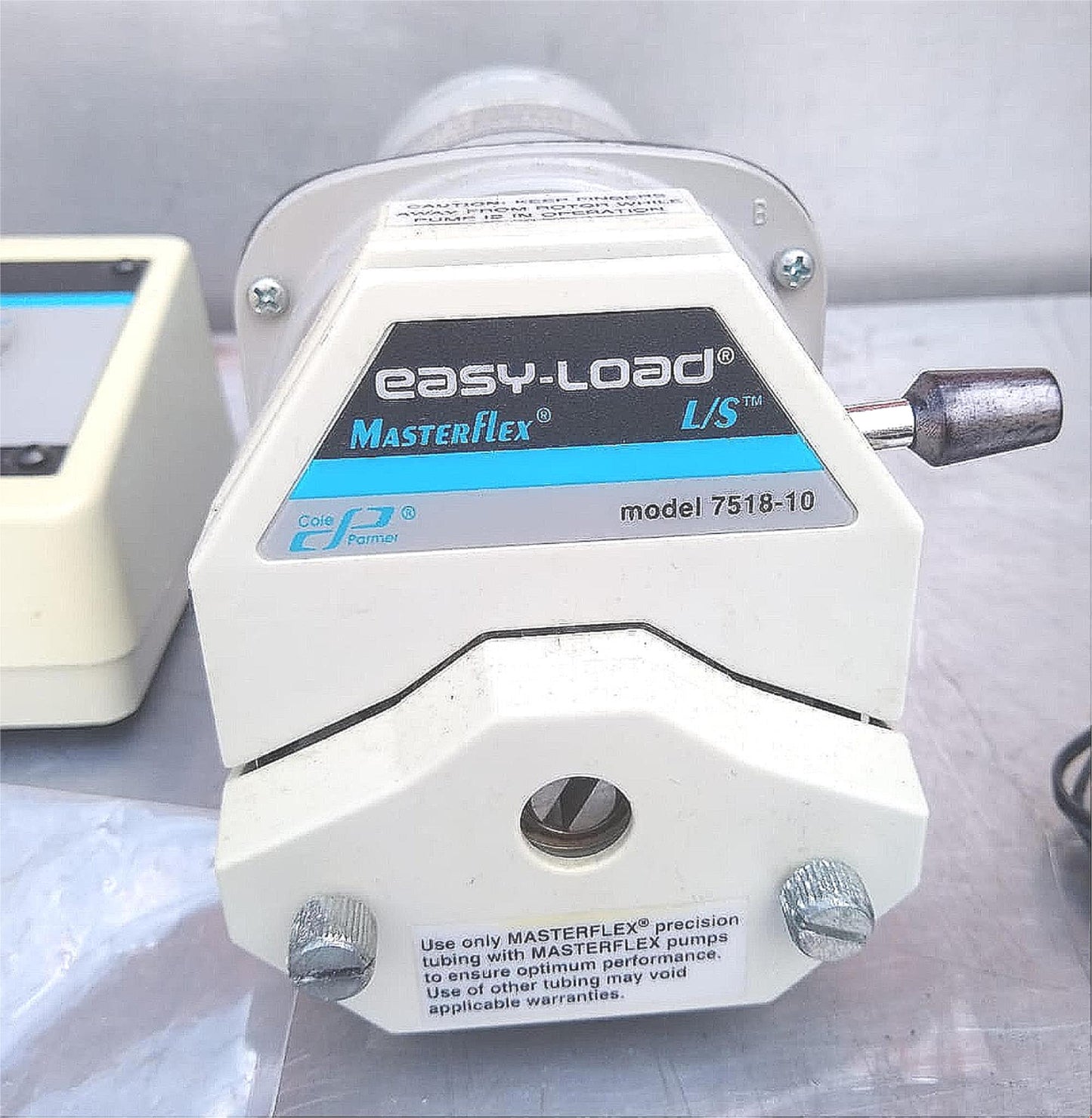 MASTERFLEX L/S EASY-LOAD MODEL 7518-10 & 2 PUMP HEADS 90DAY-WARRANTY WATCH VIDEO