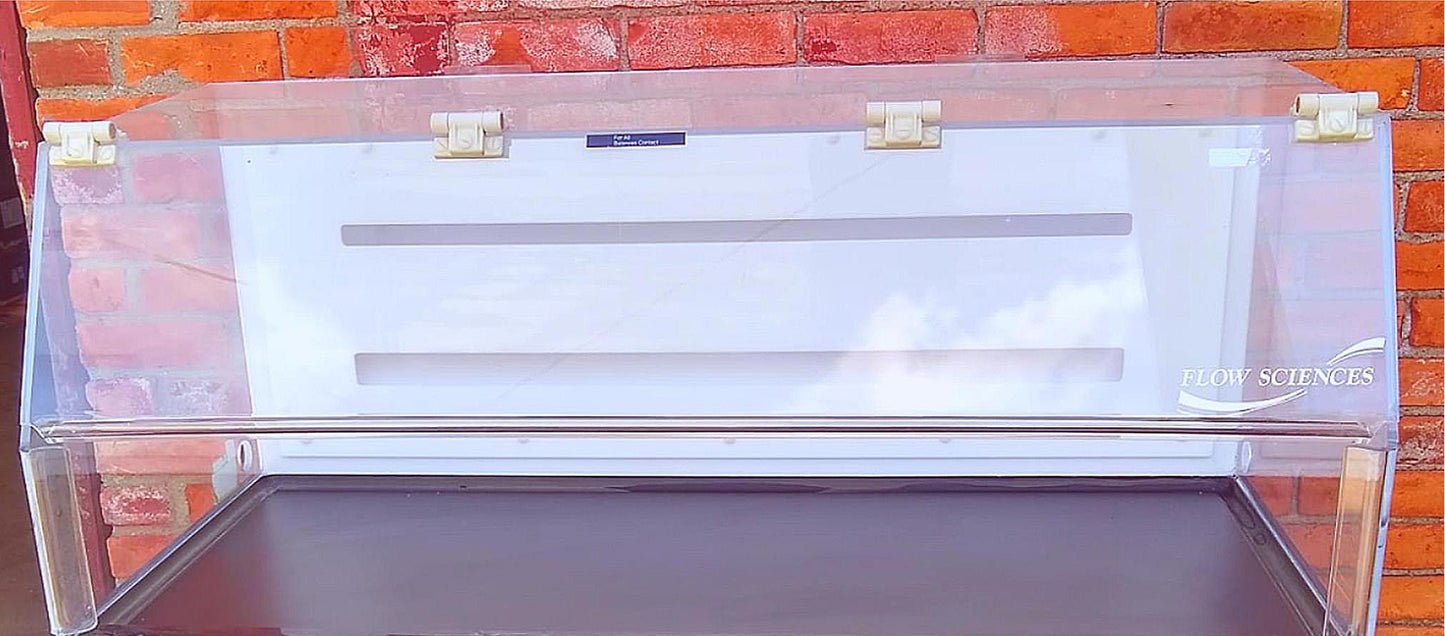 FLOW SCIENCES VBSE VENTED 4ft SAFETY ENCLOSURE FUME HOOD with 2 FAN FILTER MOUNT