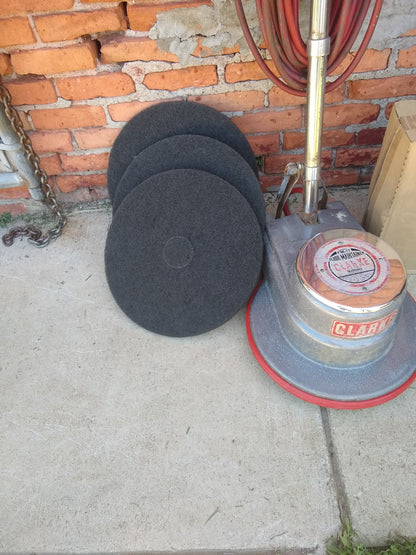 NILFISK CLARKE HEAVY DUTY 17" COMMERCIAL FM-17 FLOOR MACHINE WATCHVIDEO FREESHIP