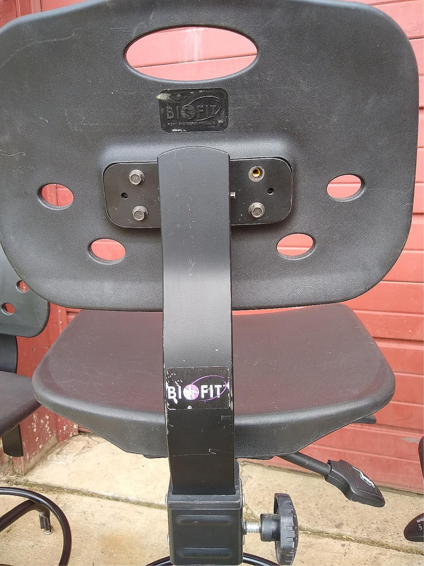 LOT of SIX BIO-FIT BLACK STOOL OFFICE MEDICAL CLINIC EXAM STOOLs WHEELS FREESHIP