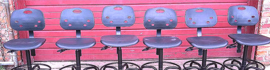 LOT of 8 BIO-FIT BLACK STOOL OFFICE MEDICAL CLINIC EXAM STOOLs CHAIRs FREESHIP