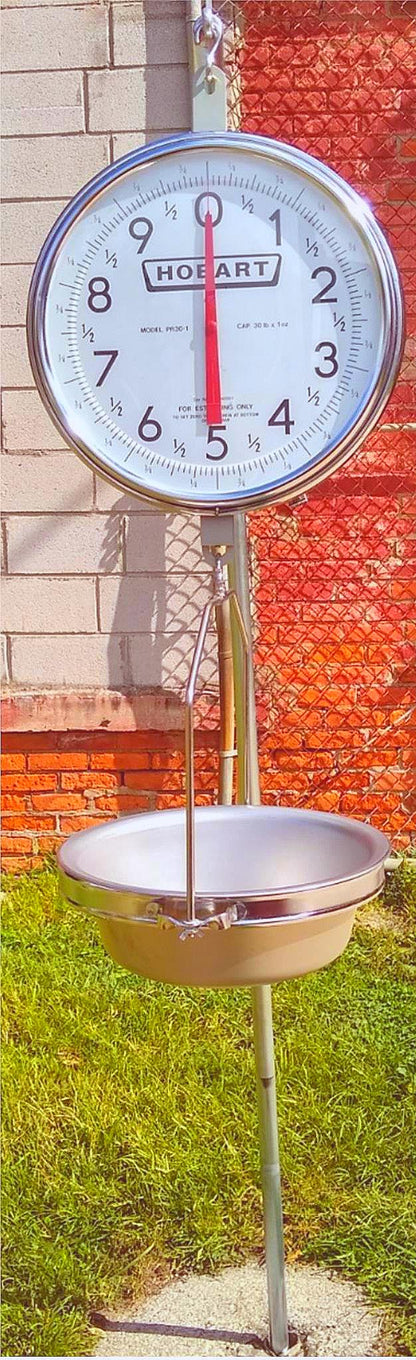 HOBART PR30-1 30LB 1-oz COMMERCIAL DUAL FACE HANGING DIAL ANALOG SCALE FREE SHIP