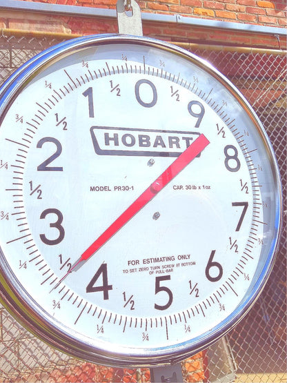 HOBART PR30-1 30LB 1-oz COMMERCIAL DUAL FACE HANGING DIAL ANALOG SCALE FREE SHIP