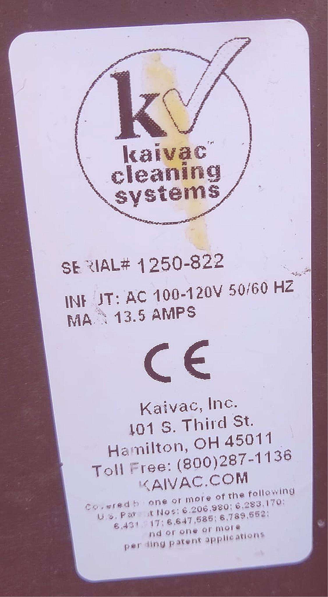 KAIVAC 1250 500psi NO TOUCH 12 GALLON CLEANING SYSTEM WATCH VIDEO FREE SHIP