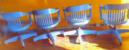 LOT 8 JASPER 980A GROUP BOSTON SOLID MAPLE WOOD SWIVEL OFFICE ARMCHAIRs FREESHIP