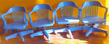 LOT 8 JASPER 980A GROUP BOSTON SOLID MAPLE WOOD SWIVEL OFFICE ARMCHAIRs FREESHIP