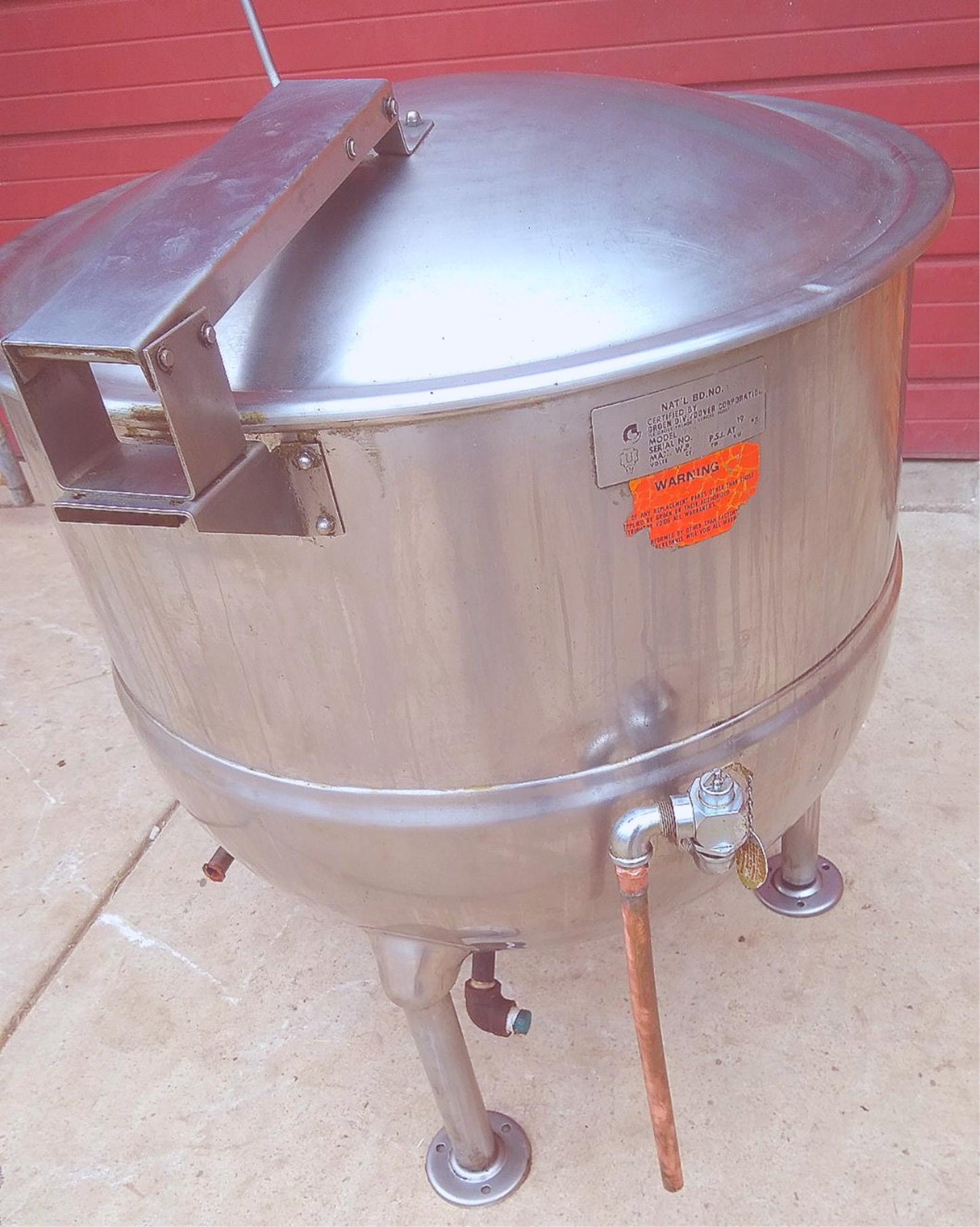 GROEN FT-80 80 GALLON 2/3 JACKET DIRECT STEAM KETTLE 90DAYWARRANTY FREE SHIPPING