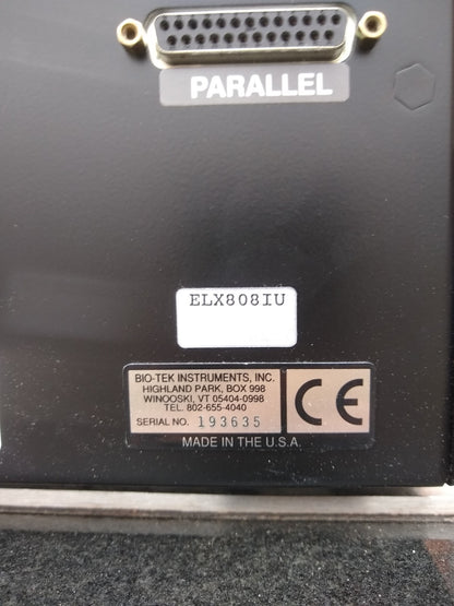 BIOTEK ELX808-IU ULTRA 96-WELL ABSORBANCE MICROPLATE READER MANUAL FREE SHIP