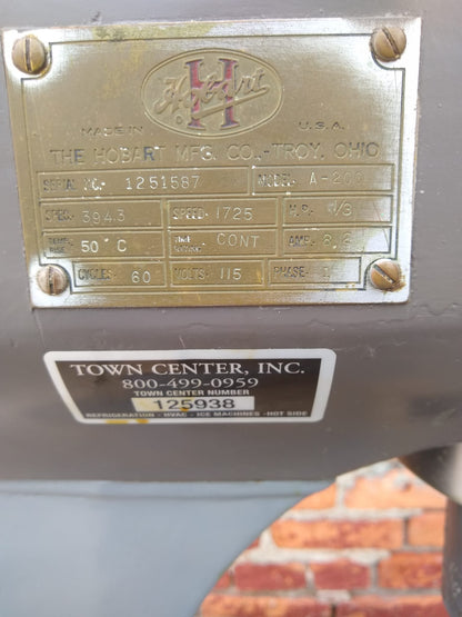 HOBART A200T 20 QUART DOUGH MIXER HOOK PADDLE & WHISK BEATER WATCHVIDEO FREESHIP