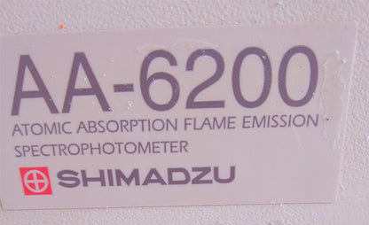 SHIMADZU DOUBLE BEAM AA-6200 ATOMIC ABSORPTION SPECTROPHOTOMETER 90 DAY WARRANTY