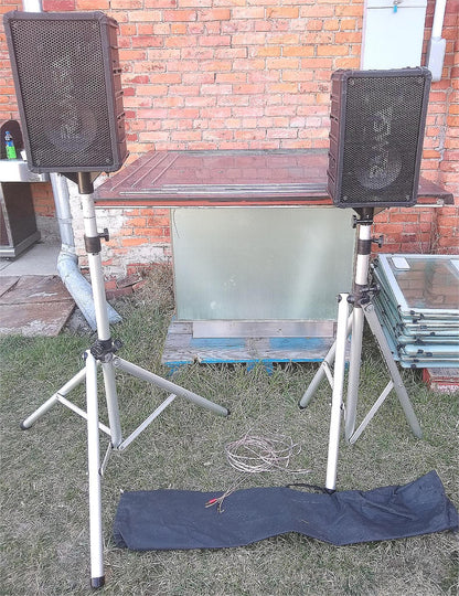 RAMSA SPEAKERS AND ULTIMATE POLE STANDS