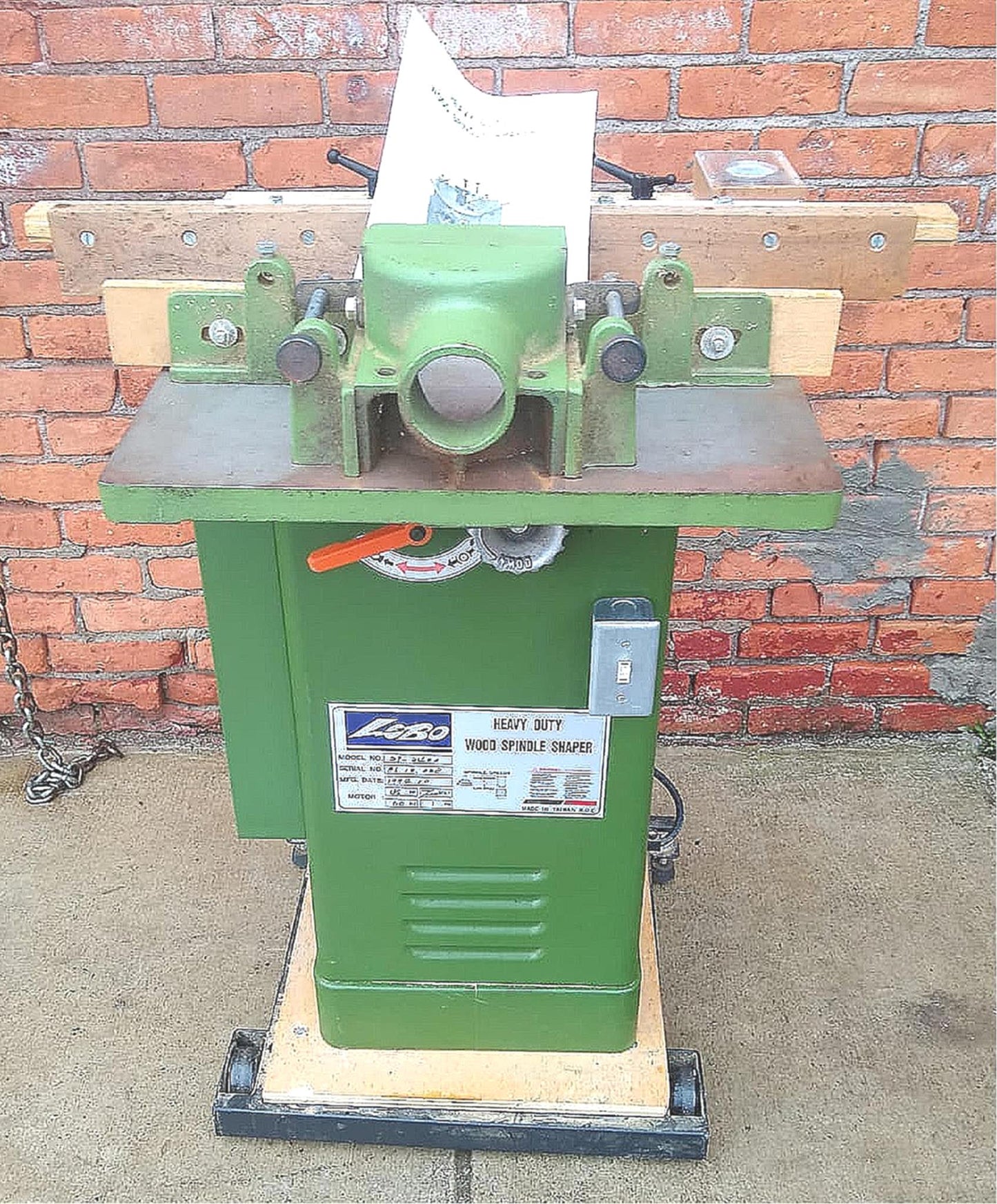 100% LOBO SP-3400 HEAVY DUTY WOOD SPINDLE SHAPER WATCH-VIDEO