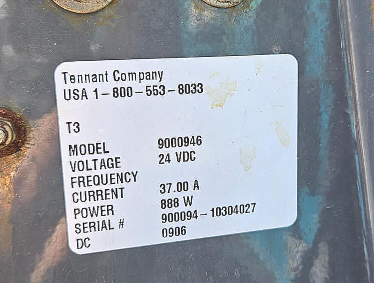 WARRANTY TENNANT T3 FAST20 WALKBEHIND BATTERY FLOOR SCRUBBER WATCHVIDEO FREESHIP