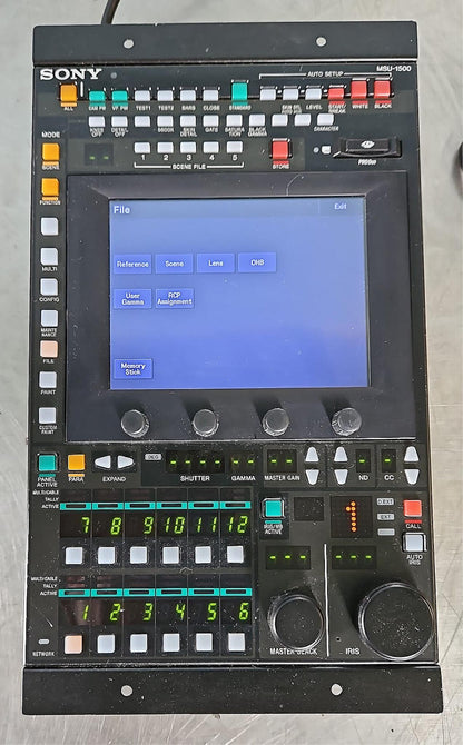 100%WARRANTY SONY MSU-1500 MASTER SETUP CONTROL VERTICALUNIT WATCHVIDEO FREESHIP