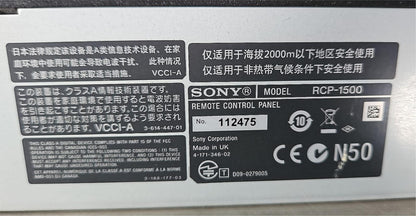 100%WARRANTY SONY RCP-1500 REMOTE CONTROL PANEL UNIT for HDC CAMERAS FREE SHIP
