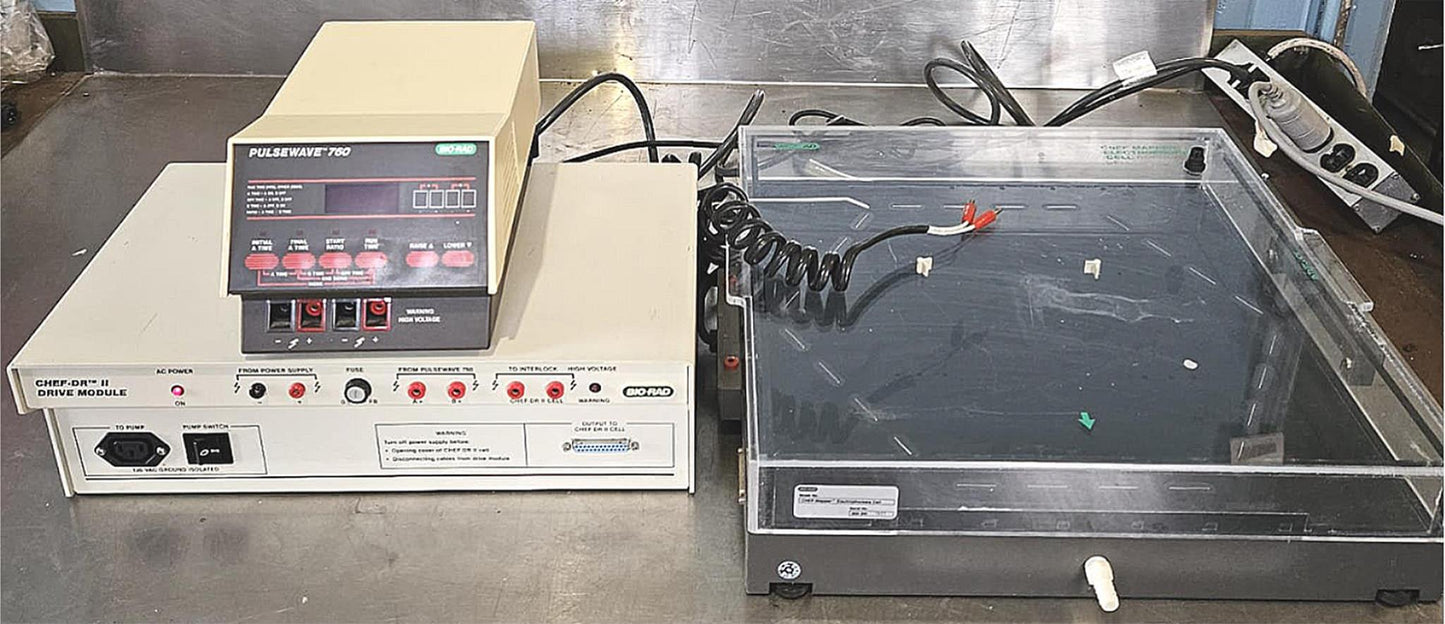 BIORAD ELECTROPHORESIS CHEF-DR II MAPPER 17"x17 GEL RIG PULSE WAVE DRIVE SYSTEM
