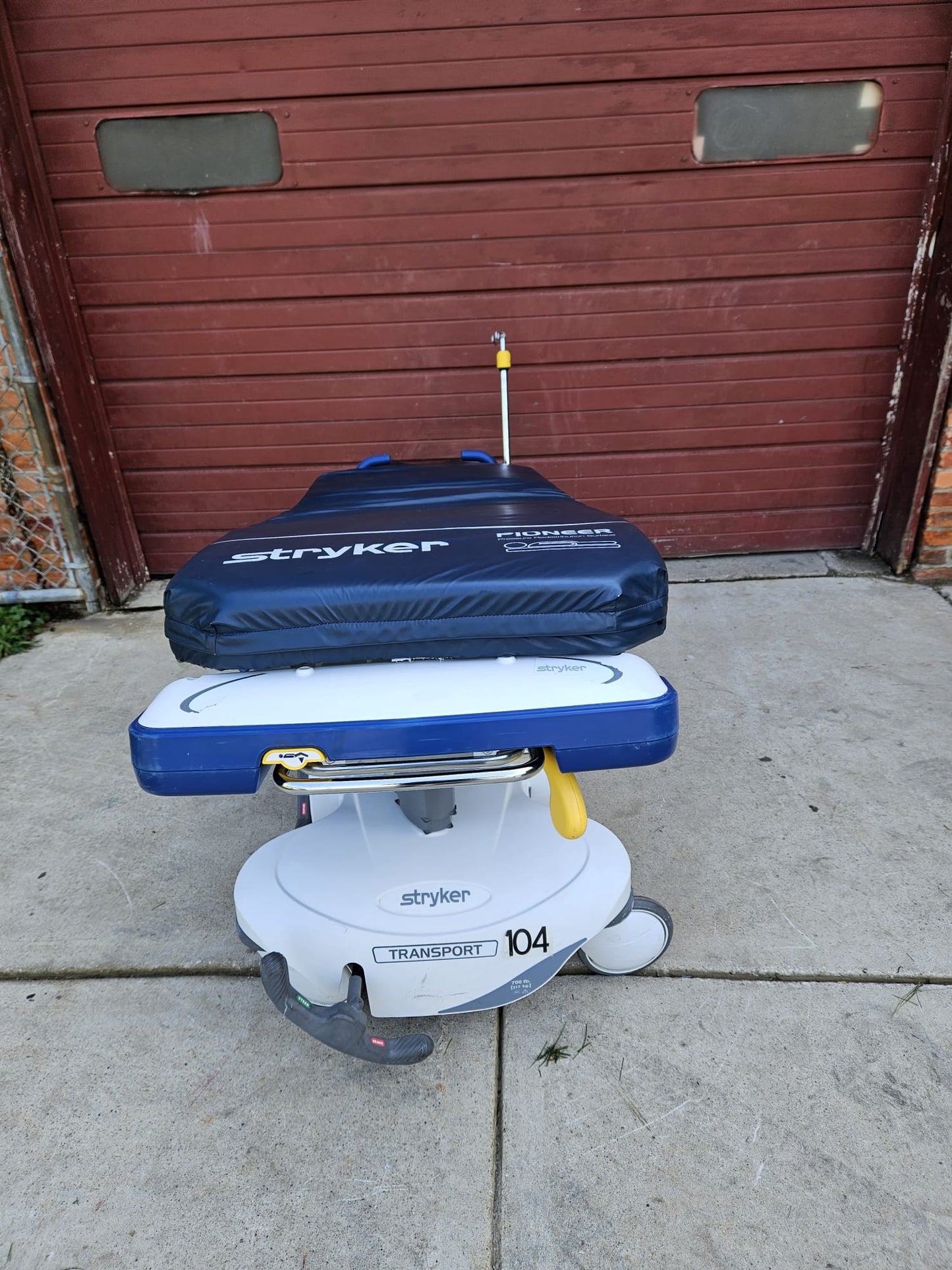 WARRANT STRYKER 1115 BIG WHEEL 700Lbs Capacity HOSPITAL MATTRESS GURNEY FREESHIP