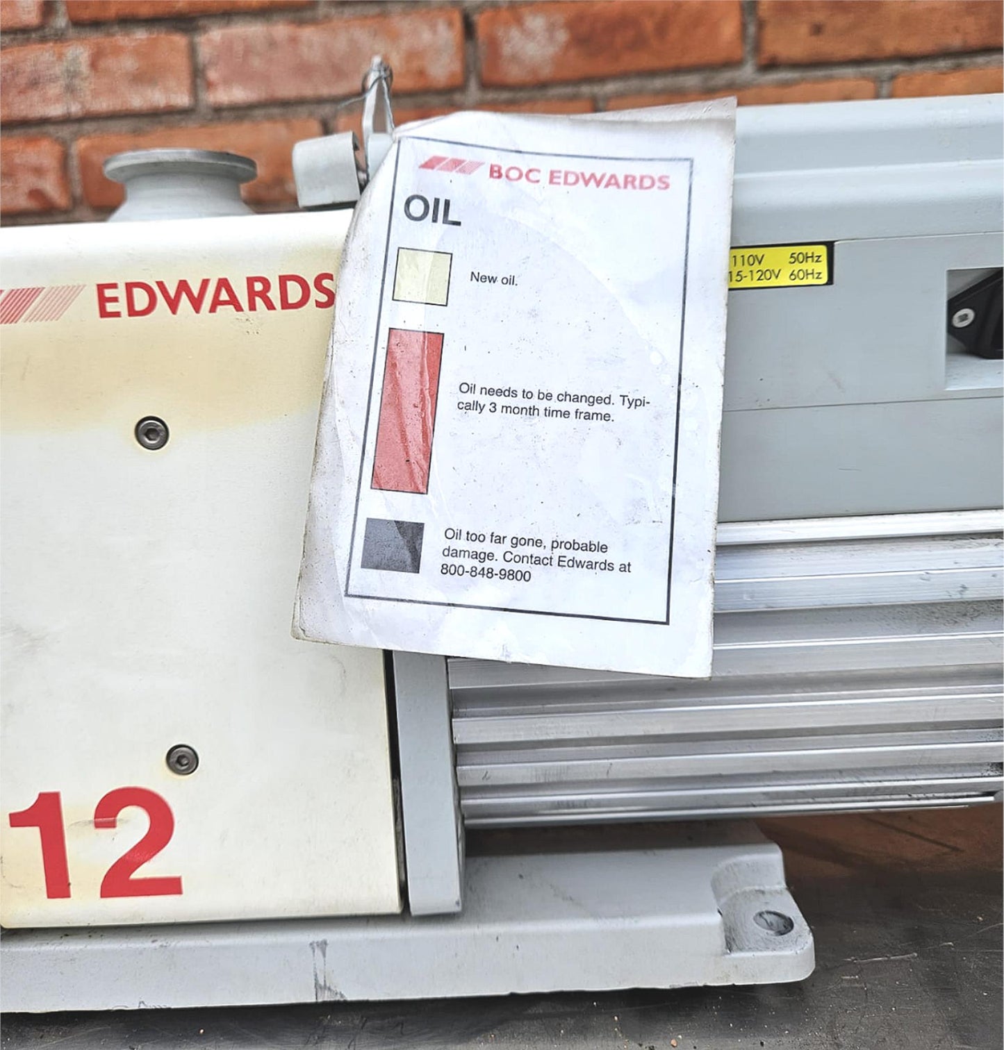 90-DAY-WARRANTY EDWARDS 12 RV 110Volts VACUUM PUMP NW25 MIST FILTER WATCH VIDEO