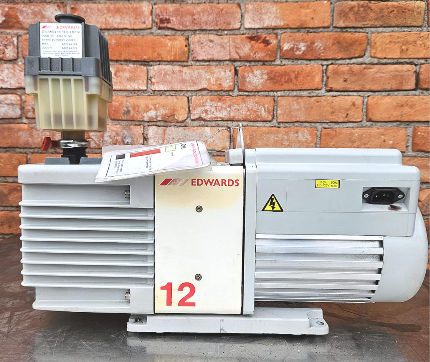 90-DAY-WARRANTY EDWARDS 12 RV 110Volts VACUUM PUMP NW25 MIST FILTER WATCH VIDEO