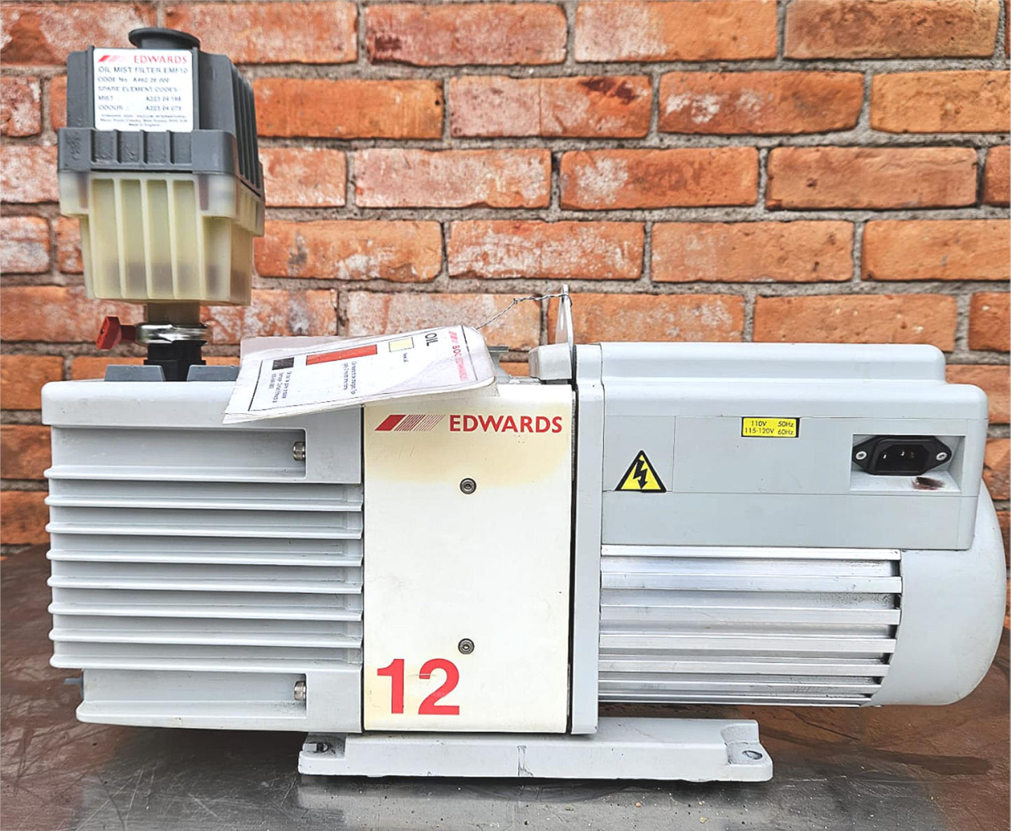 90-DAY-WARRANTY EDWARDS 12 RV 110Volts VACUUM PUMP NW25 MIST FILTER WATCH VIDEO