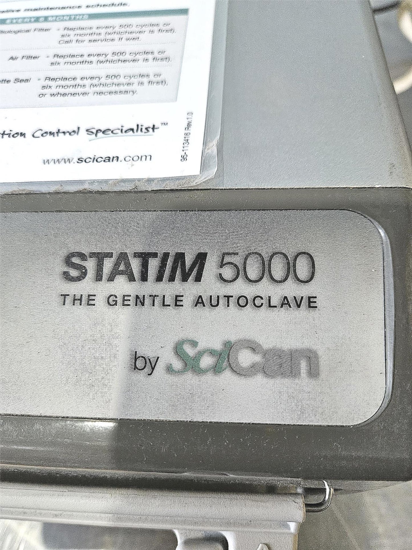 FOR PARTS SciCan STATIM 5000 STERILIZER AUTOCLAVE & TRAY CARTRIDGE FREE SHIP