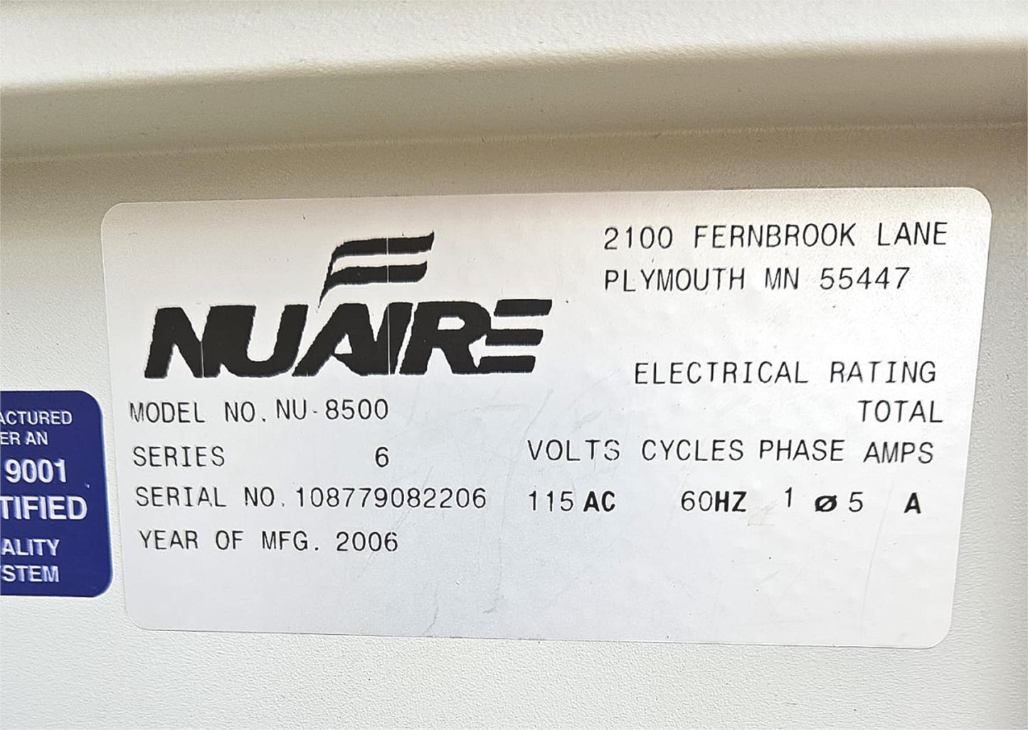 NUAIRE NU-8500 CO2 INCUBATOR 4 SHELVES 100% OPERATIONAL 90-DAY-WARRANTY FREESHIP