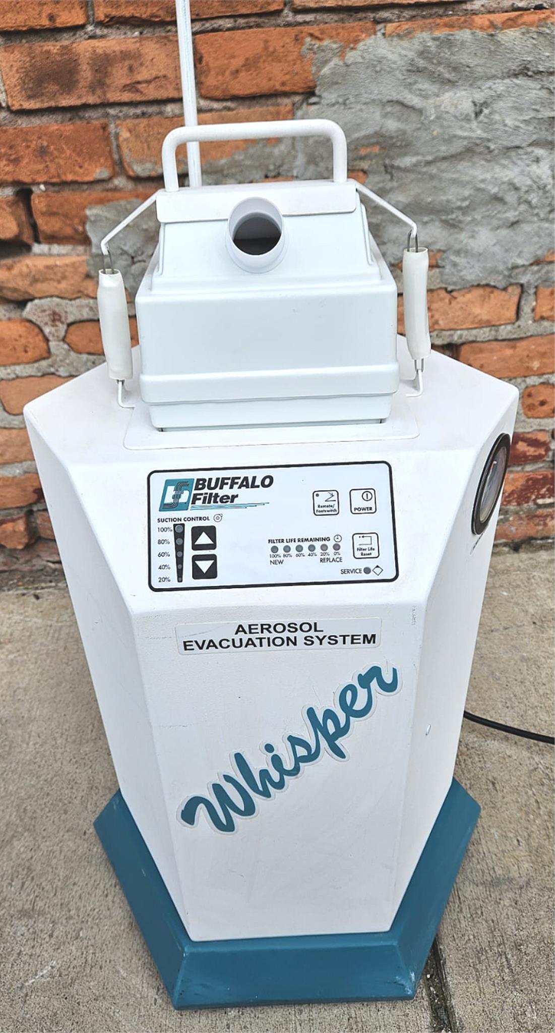 120DAYWARRANTY BUFFALO WHISPER 333592 AEROSOL FUME EVACUATION MACHINE WATCHVIDEO