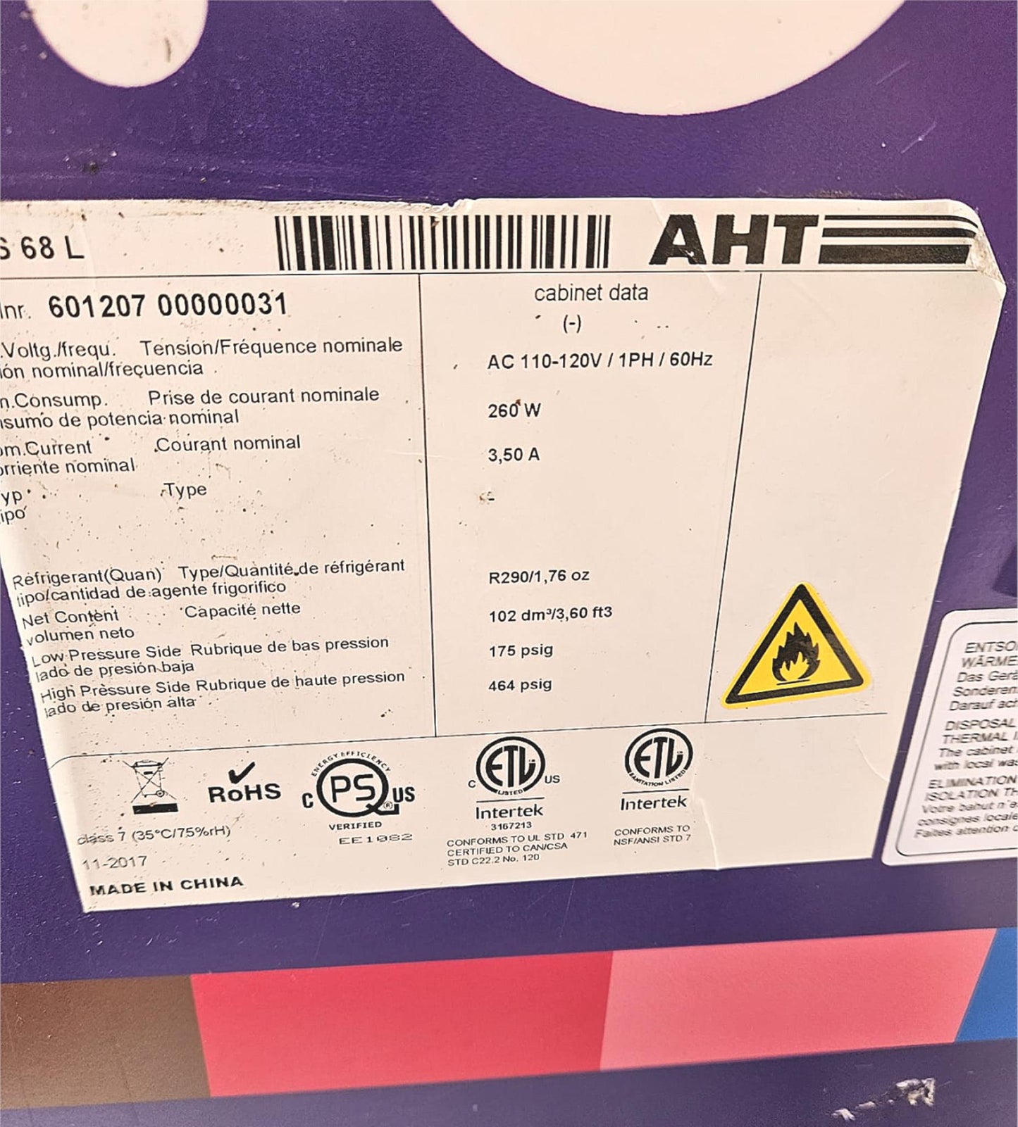 HYPERMARKET AHT ISLAND GLASS DISPLAY SLIDINGDOOR FREEZER 120DAYWARRANTY FREESHIP