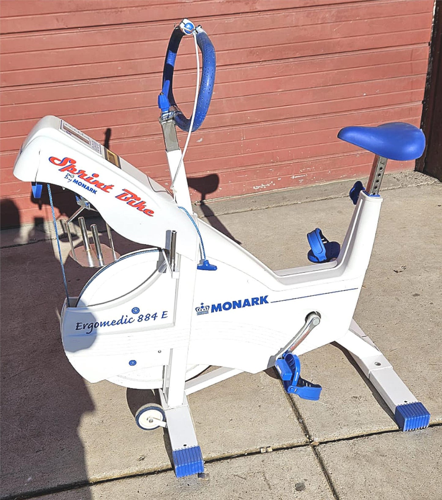 MONARK ERGOMEDIC 828E CARDIO ERGOMETER ANAEROBIC PEAK RECUMBENT BIKE FREE SHIP